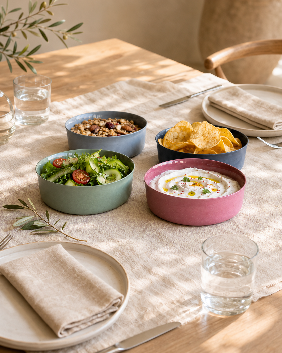 Natura Medium Bowl Set - 4 Colors (G)