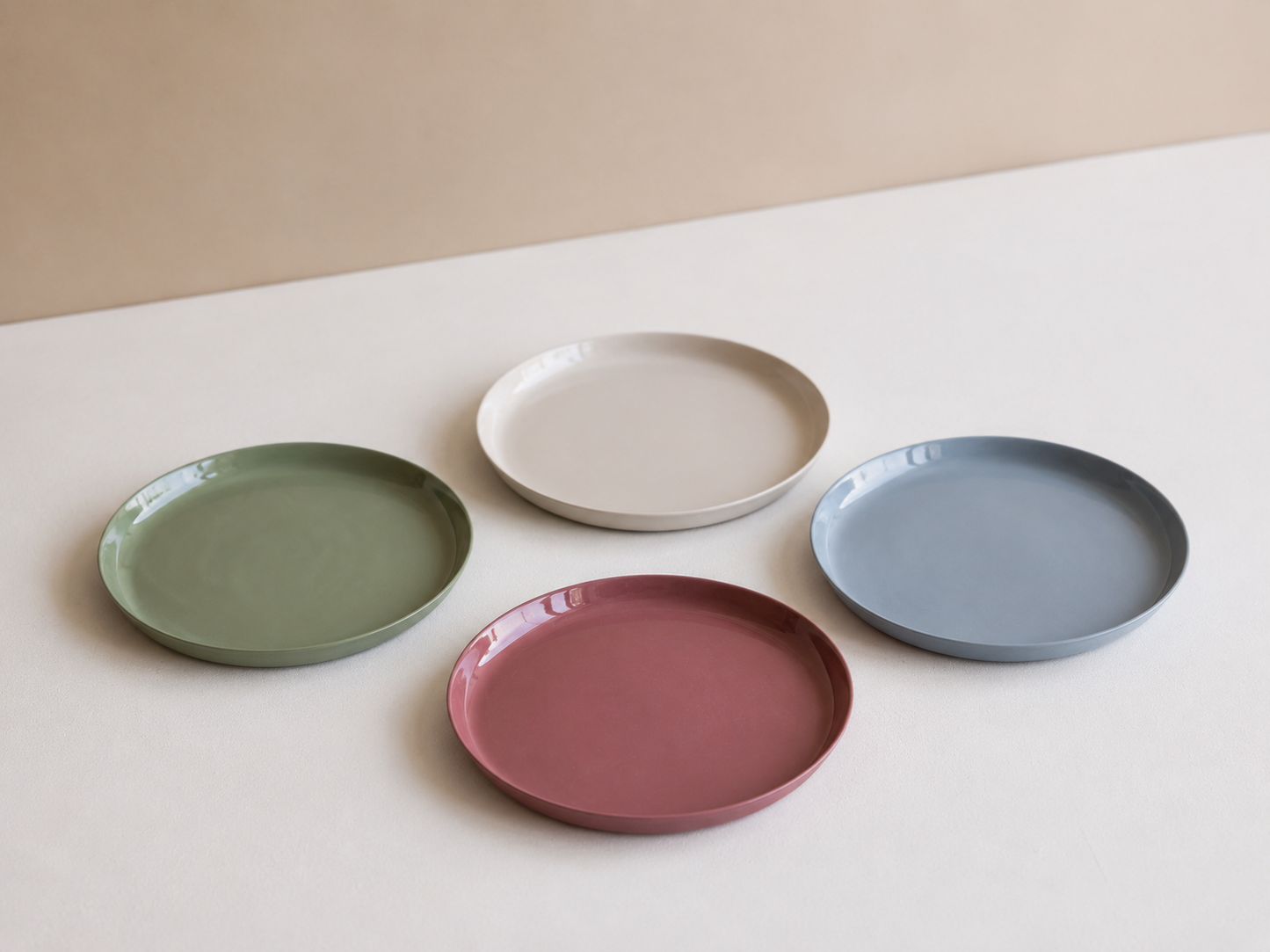 Natura 15cm Ekmek/Tatlı Tabağı Seti - 4 Renk (B)